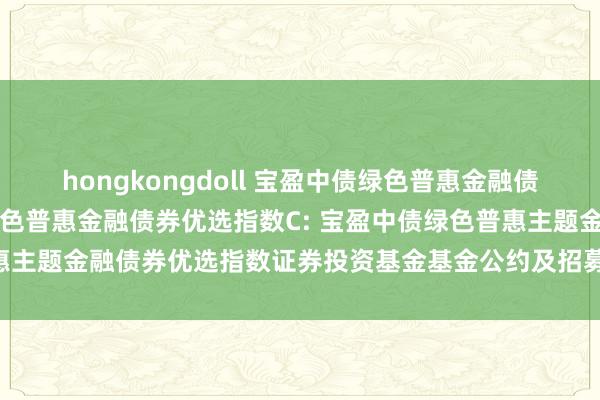 hongkongdoll 宝盈中债绿色普惠金融债券优选指数A，宝盈中债绿色普惠金融债券优选指数C: 宝盈中债绿色普惠主题金融债券优选指数证券投资基金基金公约及招募讲明书提醒性公告